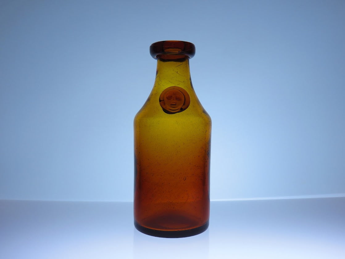 Boda/ボダ Erik Hoglund/エリックホグラン ボトル face アンバー H16.5cm カットサイン有