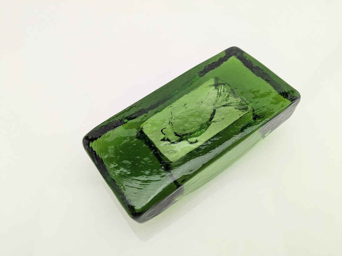 Boda/ボダ Erik Hoglund/エリックホグラン アッシュトレイ 長方形 グリーン さかな 10.0cm×4.9cm