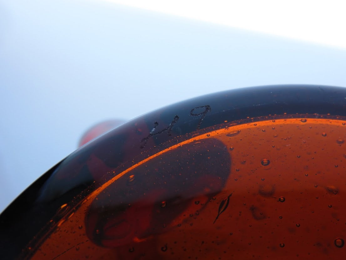 BODA/ボダ Erik Hoglund/エリック・ホグラン ビアジョッキ アンバー H10.5cm カットサイン有