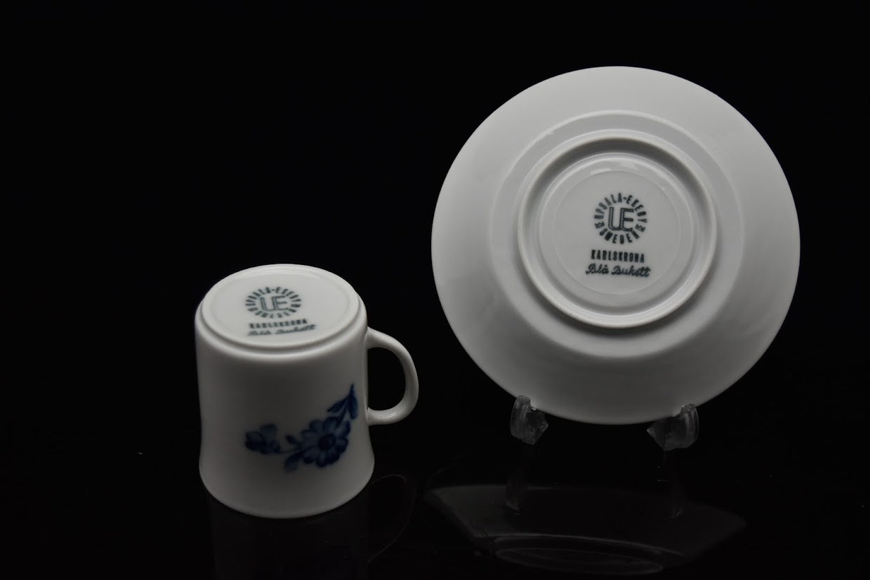 Upsala Ekeby/ウプサラエクビー Gefle/ゲフレ Bla Bukett コーヒーカップ&ソーサー [1]