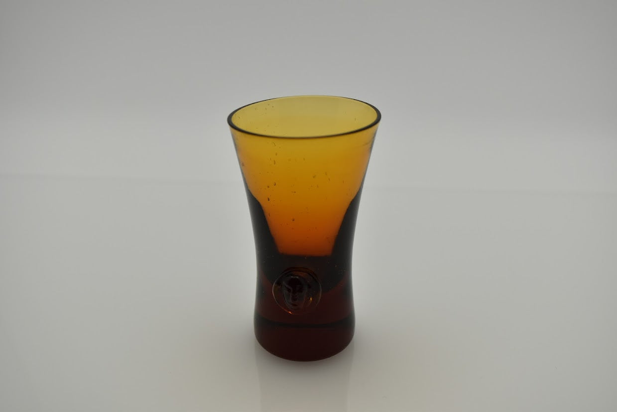Boda/ボダ Erik Hoglund/エリックホグラン face アンバー ショットグラス H8.4cm [1]