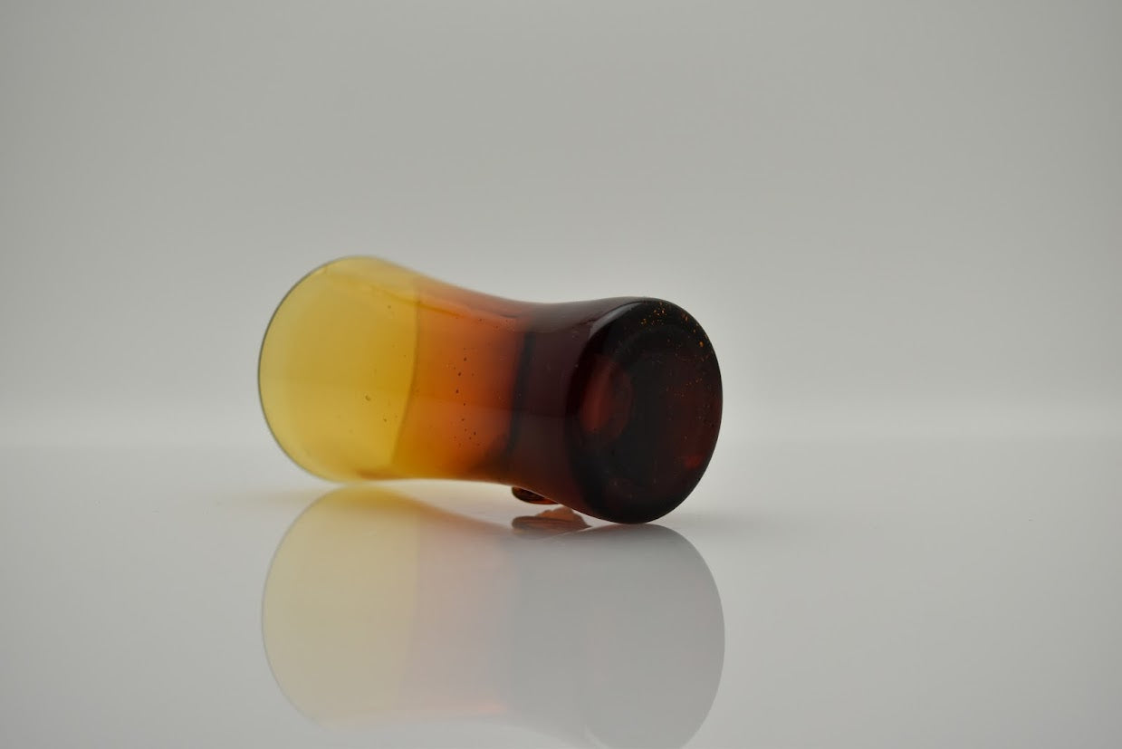 Boda/ボダ Erik Hoglund/エリックホグラン face アンバー ショットグラス H8.4cm [1]