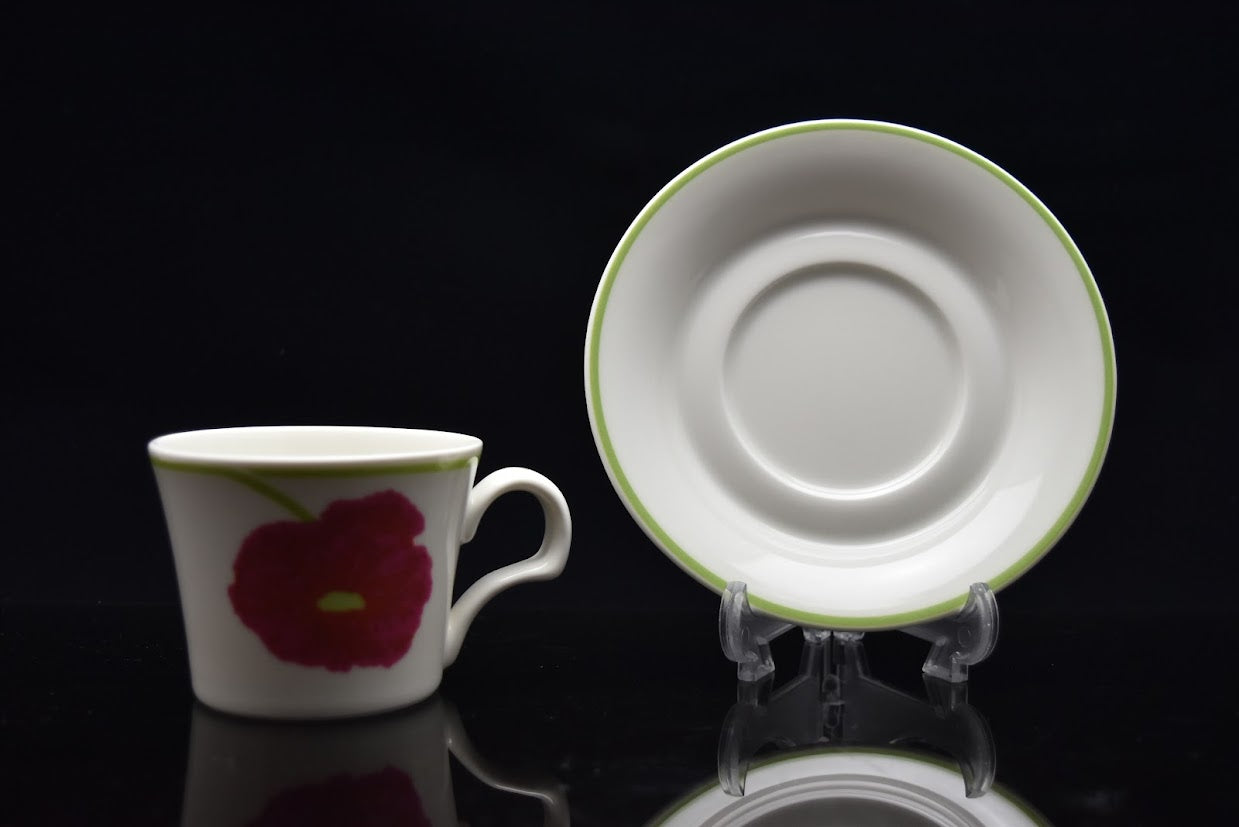 希少 ARABIA/アラビア illusia/イリュージア Fujiwo Ishimoto/石本藤雄 Heikki Orvola/へイッキオルヴォラ コーヒーカップ&ソーサー [1]