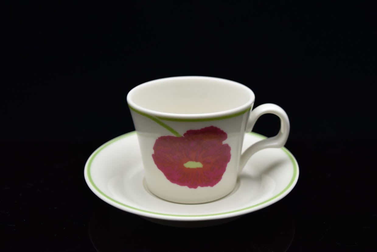 希少 ARABIA/アラビア illusia/イリュージア Fujiwo Ishimoto/石本藤雄 Heikki Orvola/へイッキオルヴォラ コーヒーカップ&ソーサー [2]