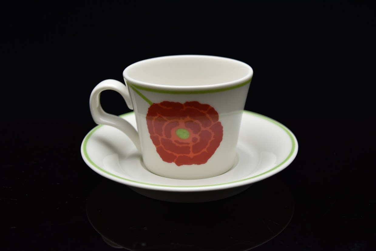 希少 ARABIA/アラビア illusia/イリュージア Fujiwo Ishimoto/石本藤雄 Heikki Orvola/へイッキオルヴォラ コーヒーカップ&ソーサー [2]