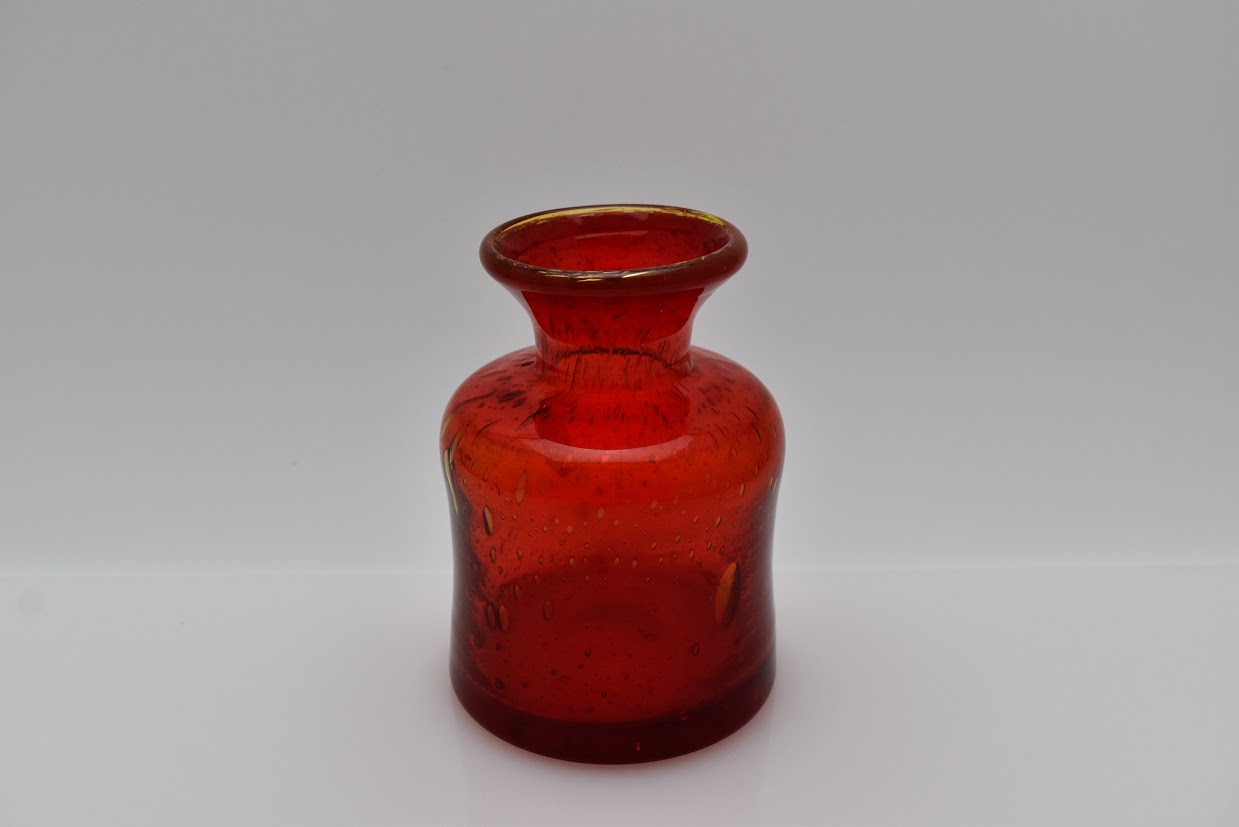 Boda/ボダ Erik Hoglund/エリックホグラン 赤 レッド フラワーベース ベース 花瓶 H13cm