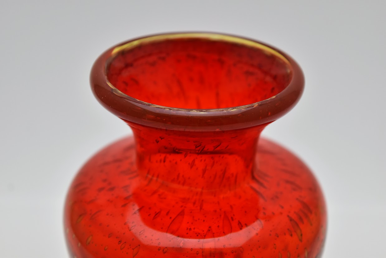 Boda/ボダ Erik Hoglund/エリックホグラン 赤 レッド フラワーベース ベース 花瓶 H13cm