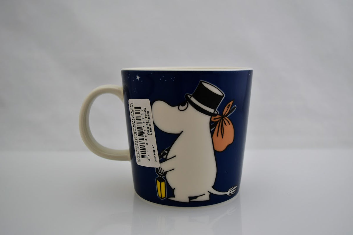 ARABIA/アラビア MOOMIN/ムーミン マグカップ ムーミンパパ 廃盤 旧ロゴ ネイビー