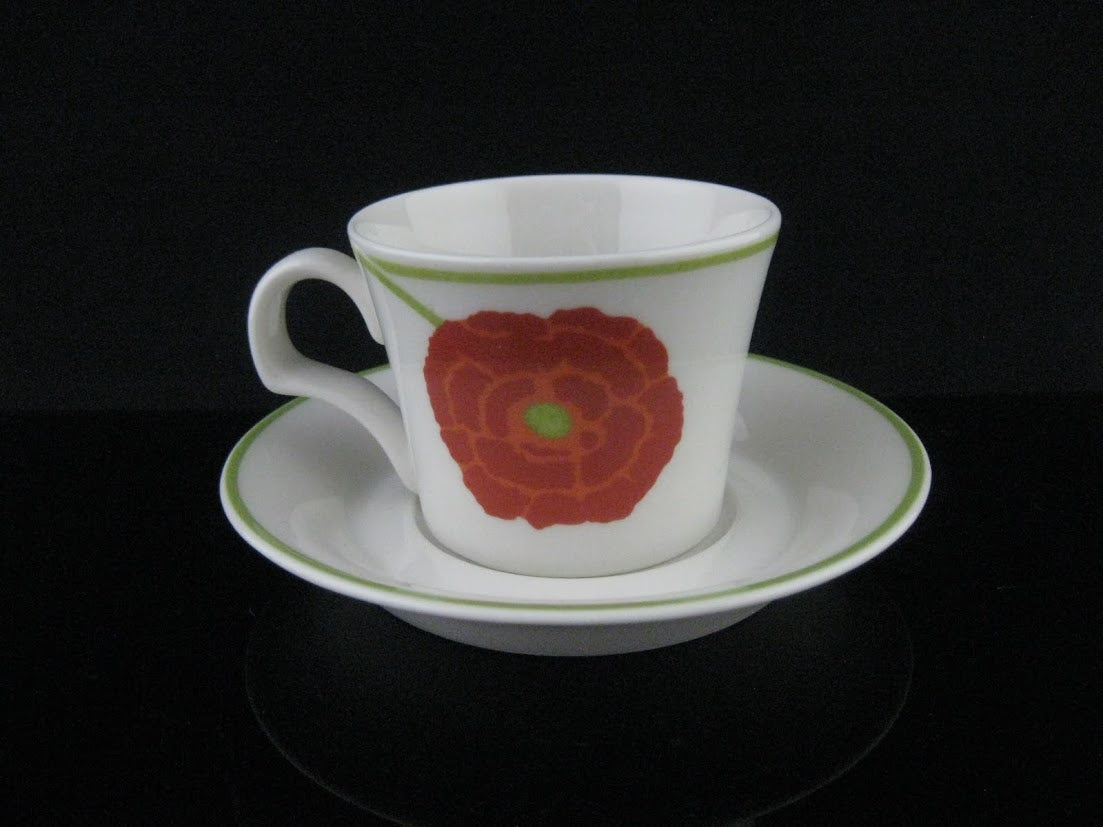 希少 ARABIA/アラビア illusia/イリュージア Fujiwo Ishimoto/石本藤雄 Heikki Orvola/へイッキオルヴォラ コーヒーカップ&ソーサー [1]