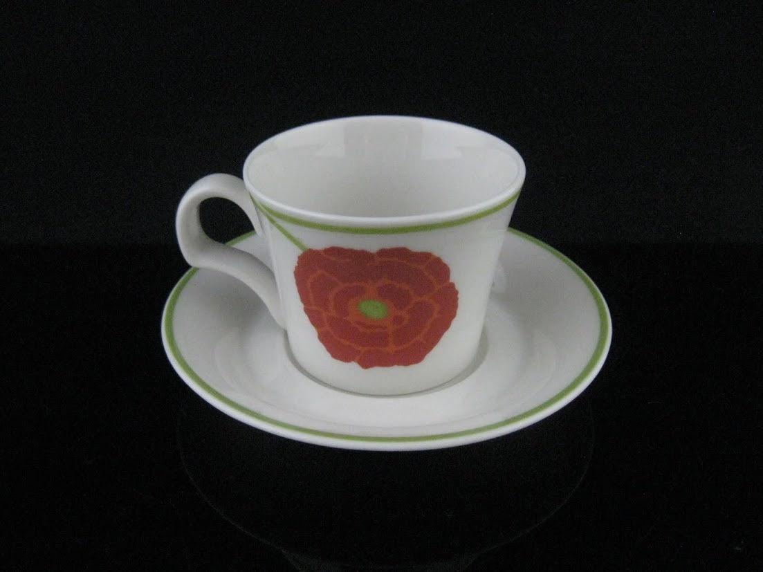 希少 ARABIA/アラビア illusia/イリュージア Fujiwo Ishimoto/石本藤雄 Heikki Orvola/へイッキオルヴォラ コーヒーカップ&ソーサー [1]