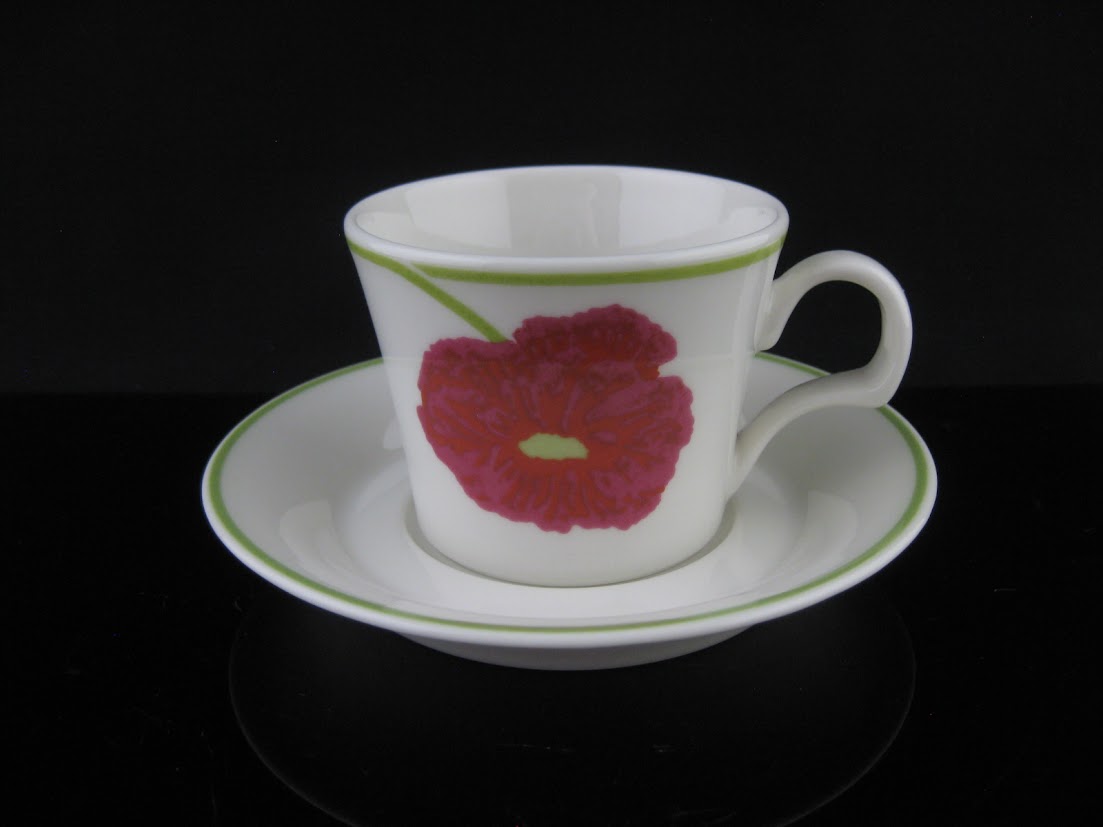 希少 ARABIA/アラビア illusia/イリュージア Fujiwo Ishimoto/石本藤雄 Heikki Orvola/へイッキオルヴォラ コーヒーカップ&ソーサー [2]