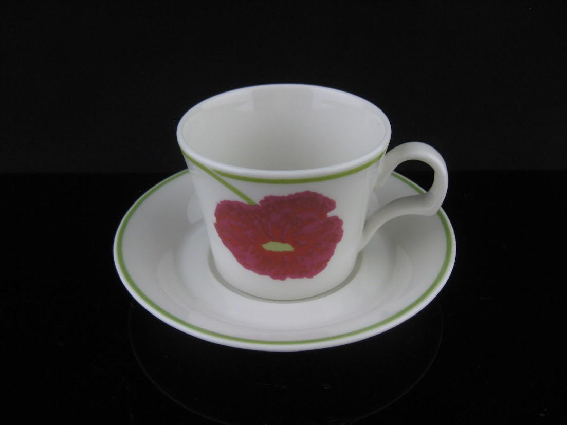 希少 ARABIA/アラビア illusia/イリュージア Fujiwo Ishimoto/石本藤雄 Heikki Orvola/へイッキオルヴォラ コーヒーカップ&ソーサー [2]