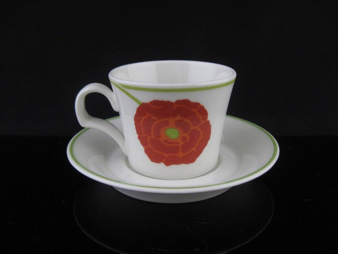 希少 ARABIA/アラビア illusia/イリュージア Fujiwo Ishimoto/石本藤雄 Heikki Orvola/へイッキオルヴォラ コーヒーカップ&ソーサー [2]