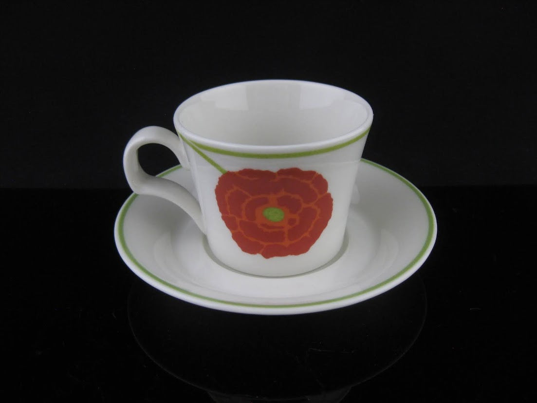 希少 ARABIA/アラビア illusia/イリュージア Fujiwo Ishimoto/石本藤雄 Heikki Orvola/へイッキオルヴォラ コーヒーカップ&ソーサー [2]