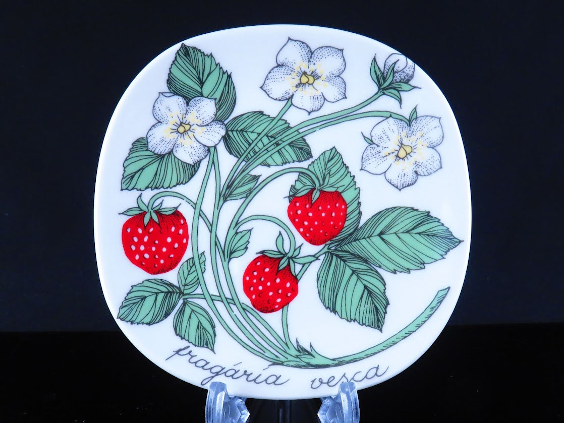 ARABIA ボタニカヘビイチゴウォールプレートヴィンテージ