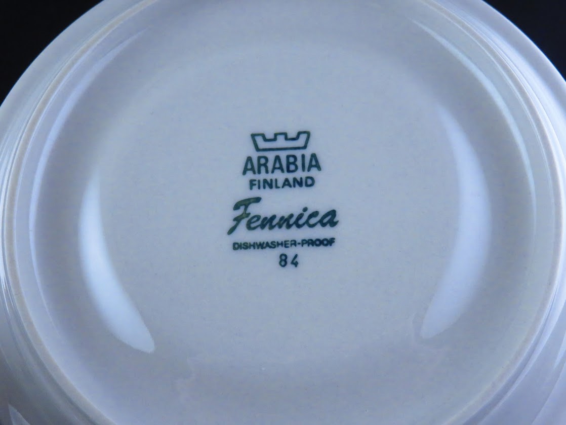 ARABIA/アラビア Fennica/フェニカ Richard Lindh/リチャードリンド Ulla Procope/ウラプロコッペ マグカップ&ソーサー Dハンドル [1]