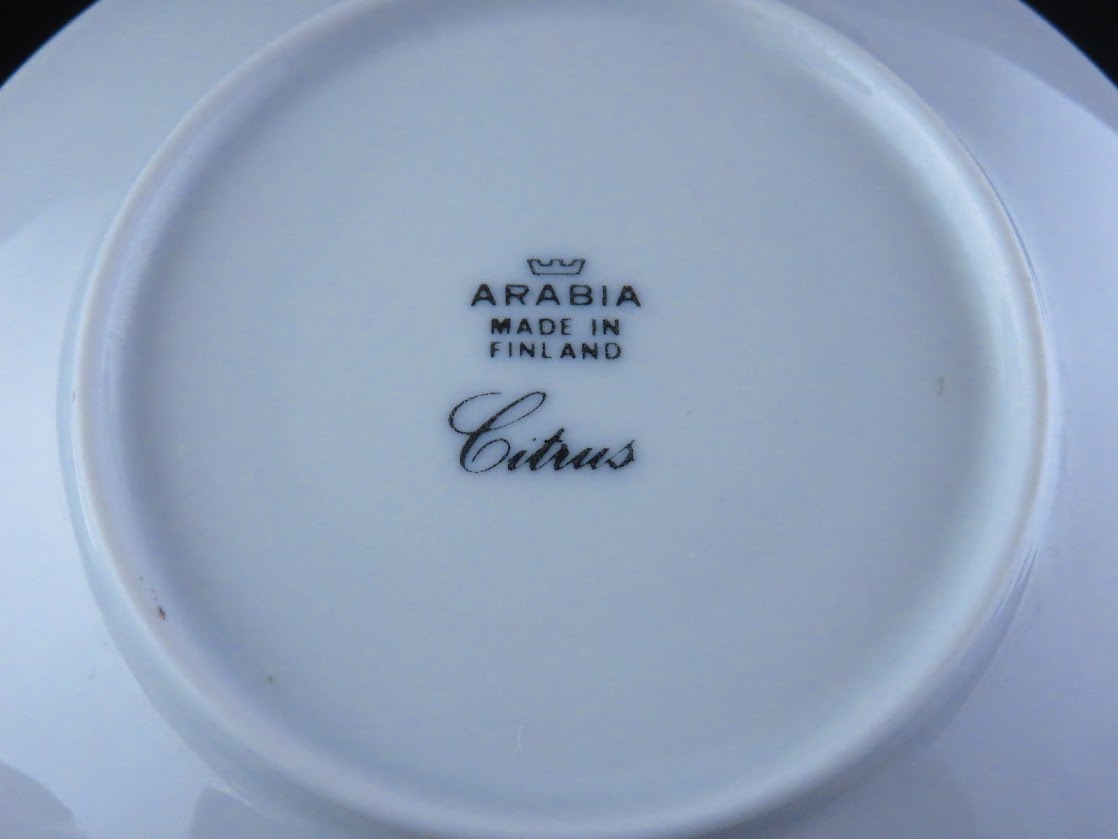 ARABIA/アラビア Citrus/シトラス カップ&ソーサー Richard Lindh/リチャードリンド [1]