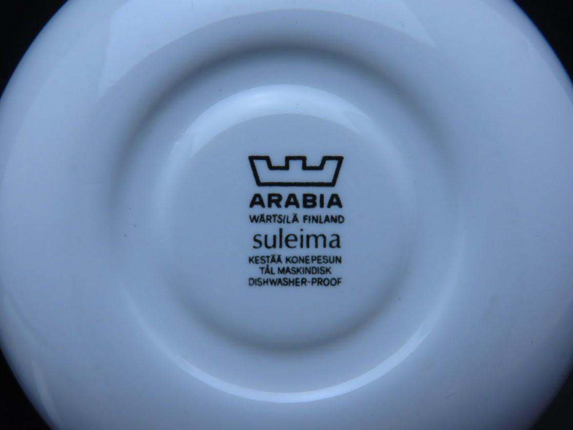 ARABIA/アラビア Suleima/スレイマ コーヒーカップ&ソーサー Inkeri Leivo/インケリレイヴォ Goran Back/ゴランバック [1]