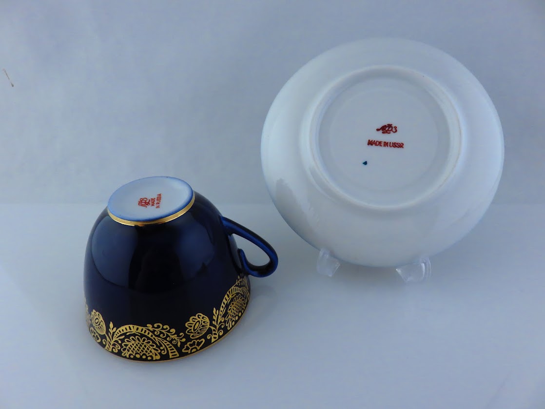 Lomonosov/ロモノーソフ Golden Frieze ティーカップ&ソーサー Imperial Porcelain/インペリアルポー –  北欧ヴィンテージ食器【Scandistyle】