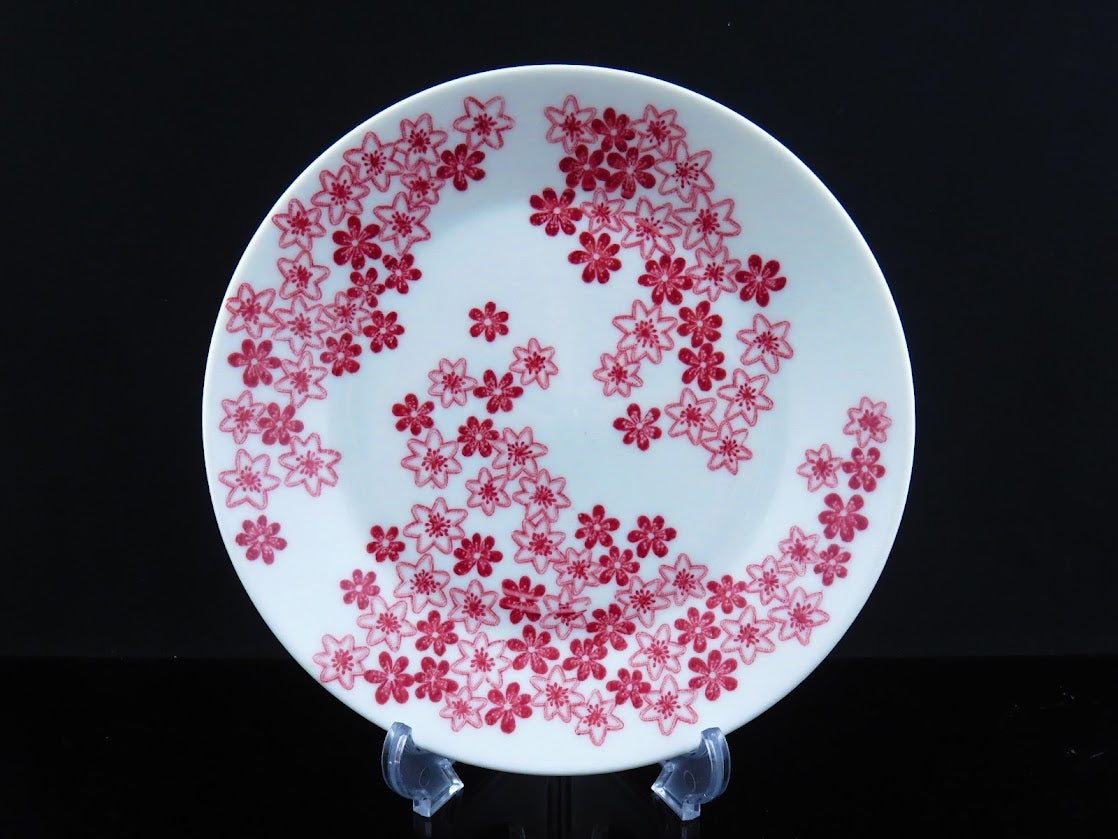 Gefle/ゲフレ UpsalaEkeby/ウプサラエクビー ANEMONE/アネモネ プレート 18cm Berit Ternell/ベリットターネル 赤 レッド ピンク [1]