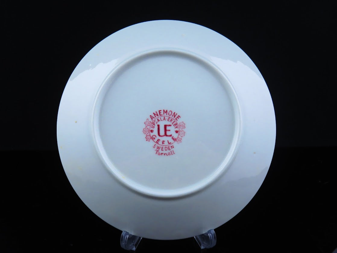 Gefle/ゲフレ UpsalaEkeby/ウプサラエクビー ANEMONE/アネモネ プレート 18cm Berit Ternell/ベリットターネル 赤 レッド ピンク [1]