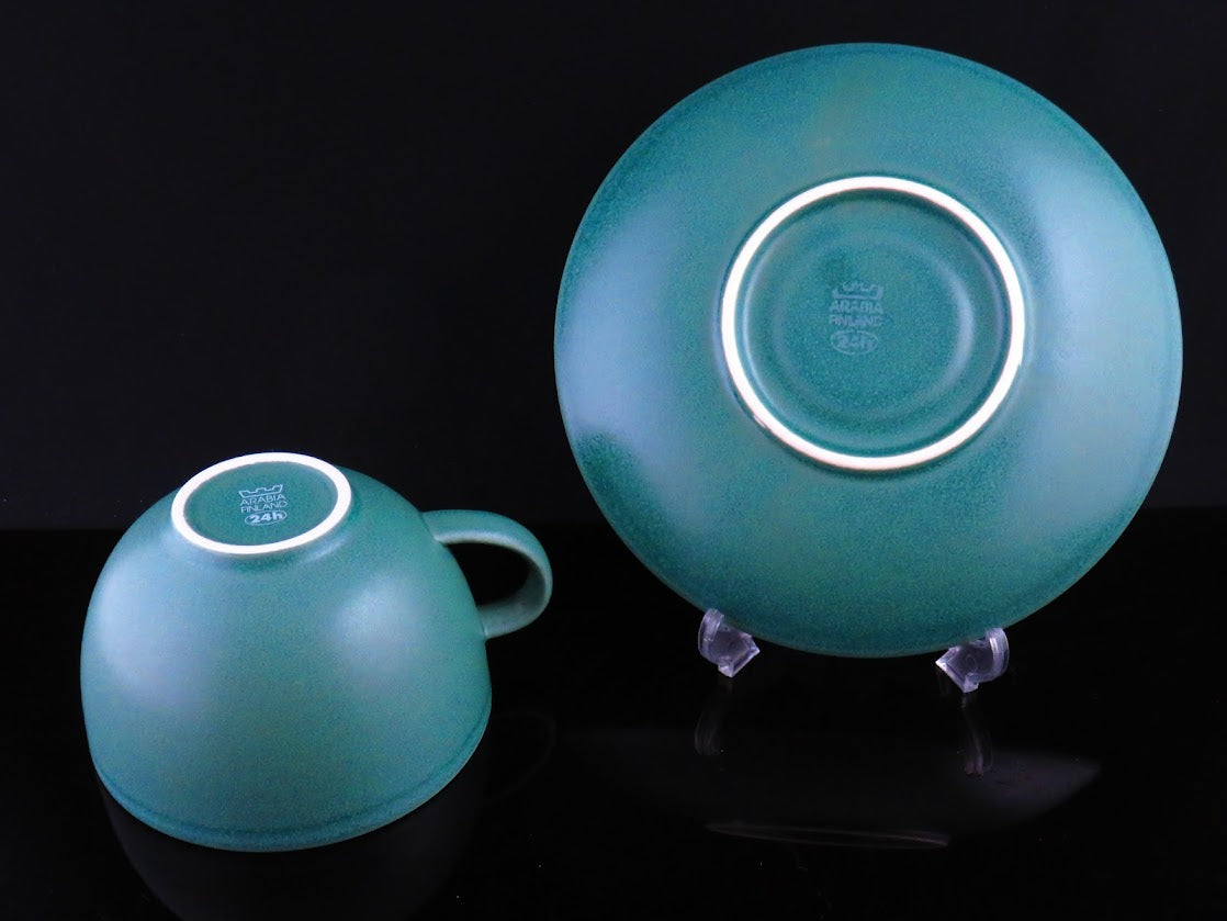 ARABIA/アラビア 24h Heikki Orvola/ヘイッキオルヴォラ モーニングカップ＆ソーサー グリーン [2]