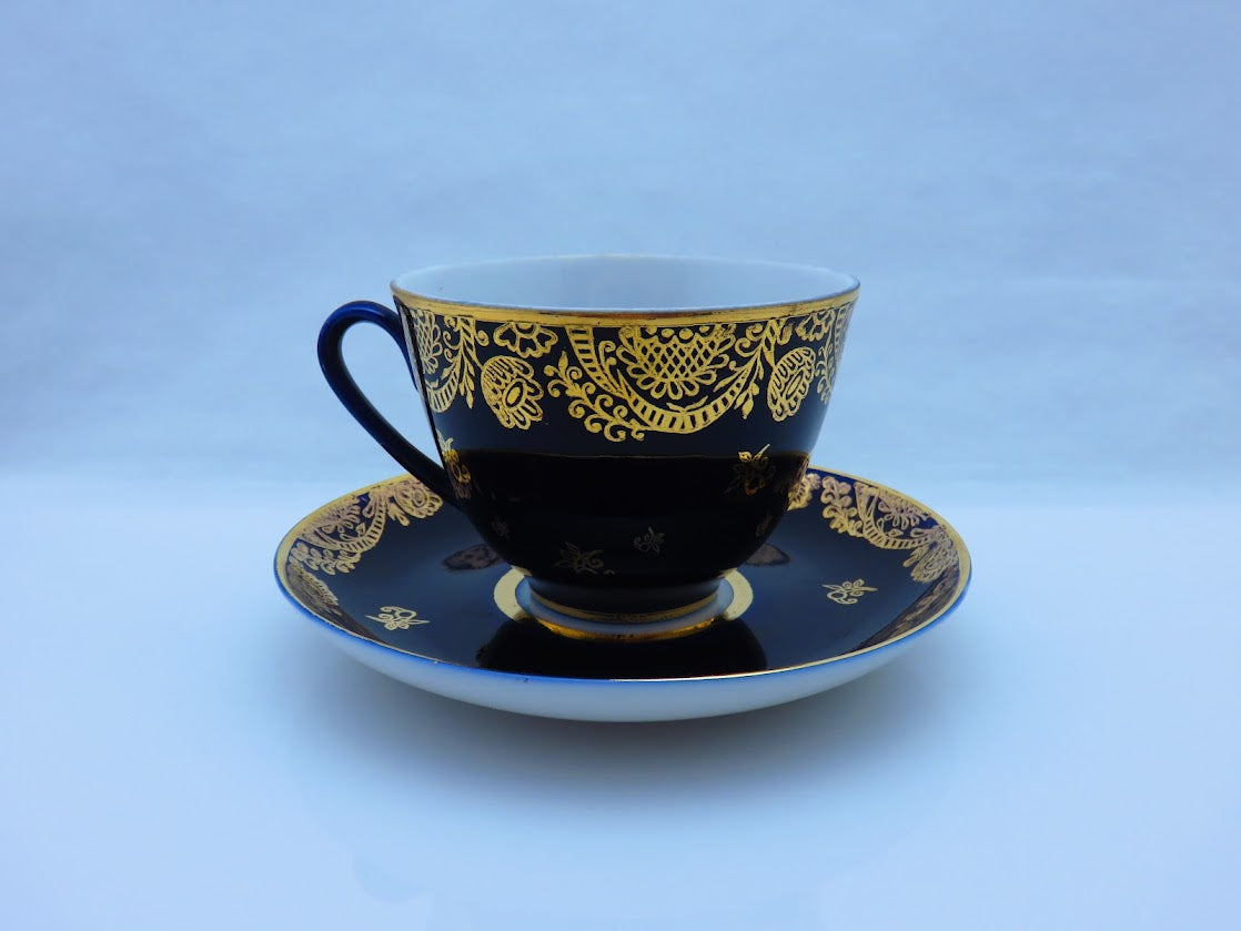 Lomonosov/ロモノーソフ Golden Frieze ティーカップ&ソーサー Lomonosov/ロモノーソフ Golden Frieze ティーカップ&ソーサー