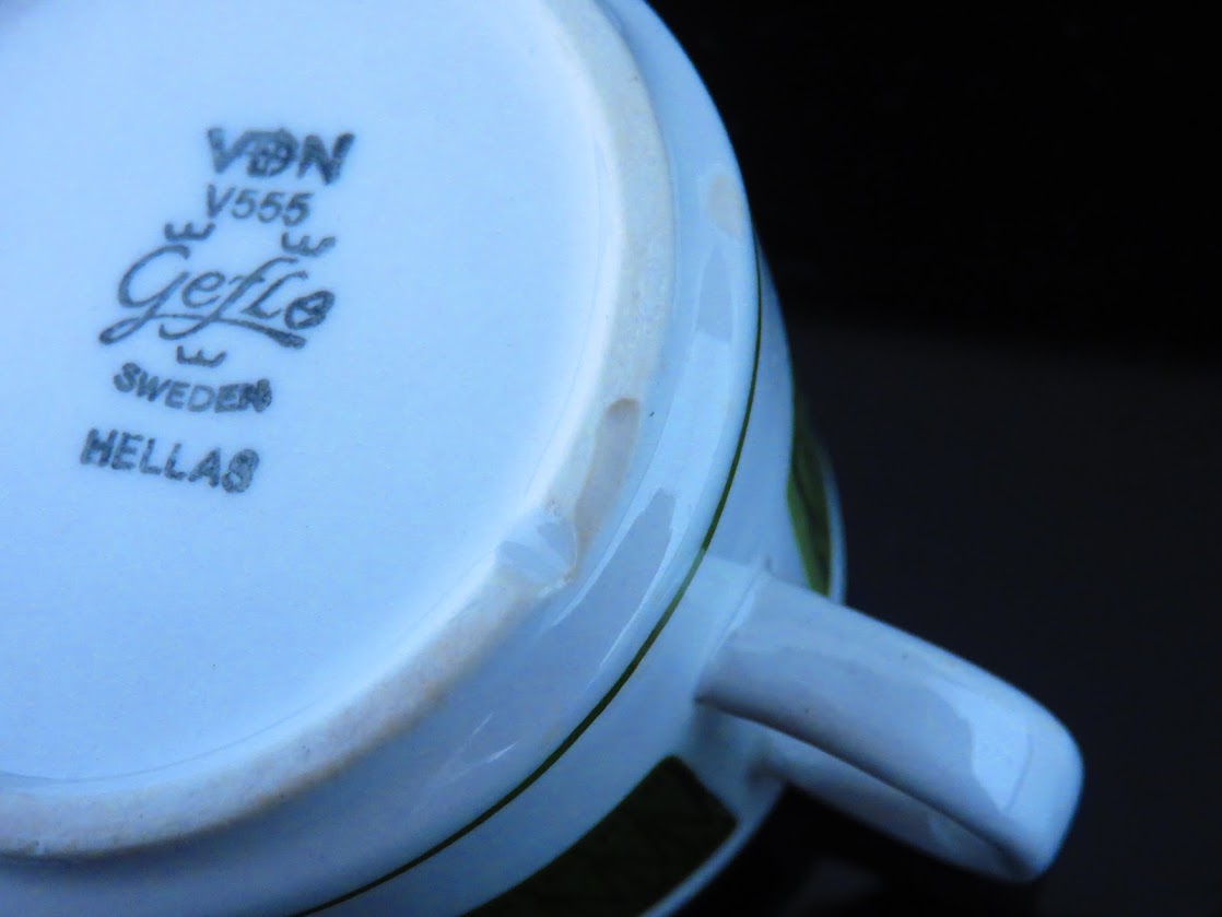 Gefle/ゲフレ Hellas/ヘラス Helmer Ringstrom/ヘルマーリングストロム コーヒーカップ&ソーサー [1]