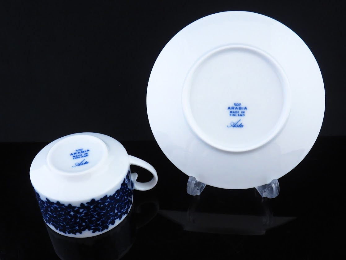 ARABIA/アラビア Asta/アスタ コーヒーカップ&ソーサー Raija Uosikkinen/ライヤウオシッキネン Richard Lindh/リチャードリンド [1]