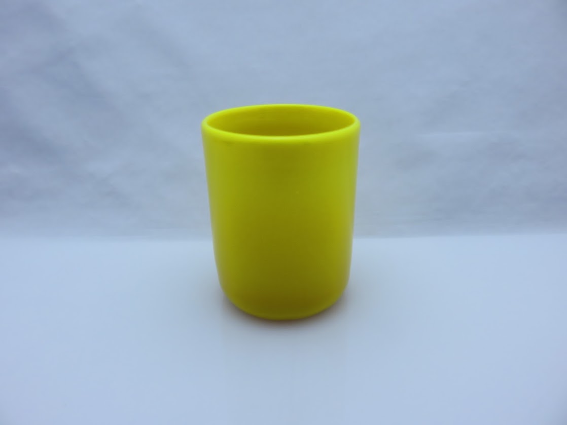 Boda/ボダ Erik Hoglund/エリックホグラン イエロー 黄色 カットサインあり ベース フラワーベース 花瓶 H9cm