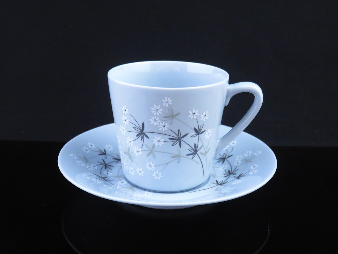 ARABIA/アラビア Lumikukka/ルミクッカ Raija Uosikkinen/ライヤウオシッキネン コーヒーカップ&ソーサー ブルー [1]