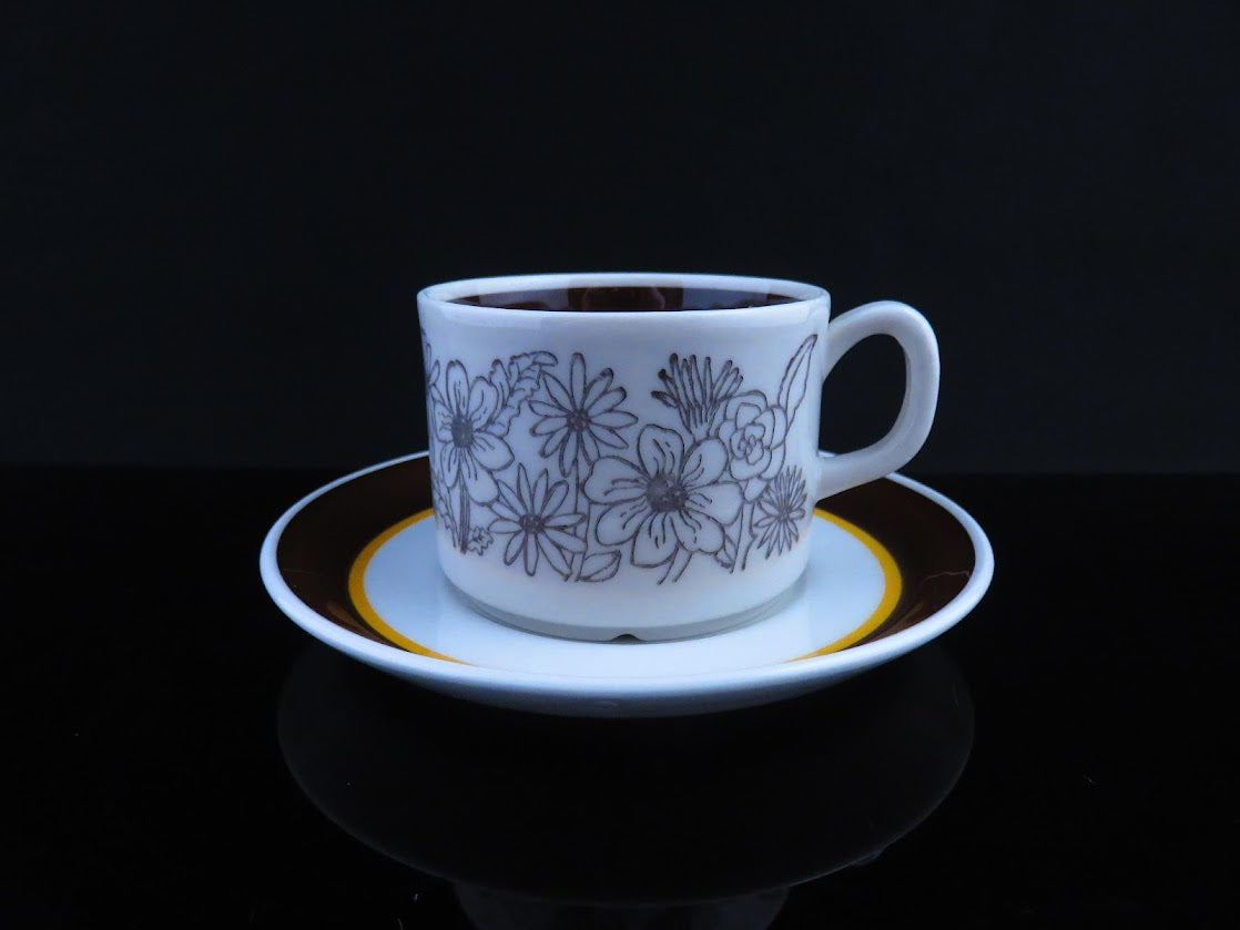 Upsala Ekeby スウェーデン フラワー プレート ウプサラ エクビー ビンテージ】 Upsala Ekeby スウェーデン フラワー プレート ウプサラ