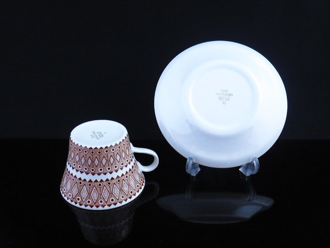 ARABIA/アラビア Loberia/ロベリア Raija Uosikkinen/ライヤウォシッキネン コーヒーカップ&ソーサー [1]
