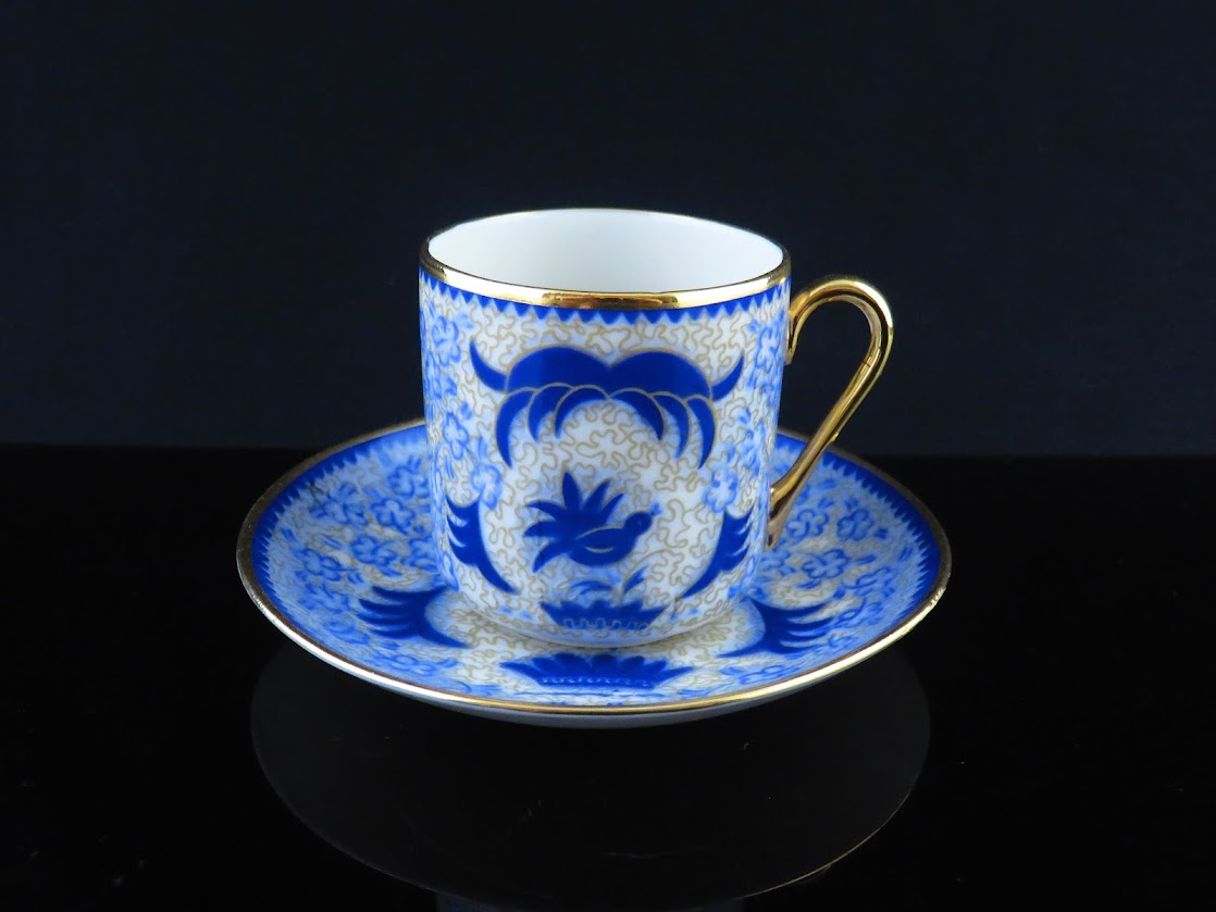 訳あり!ARABIA/アラビア She-Fo/シェフォ デミタスカップ&ソーサー Greta Lisa Jaderholm-Snellman/グレタリサイェーデルホルム=スネルマン