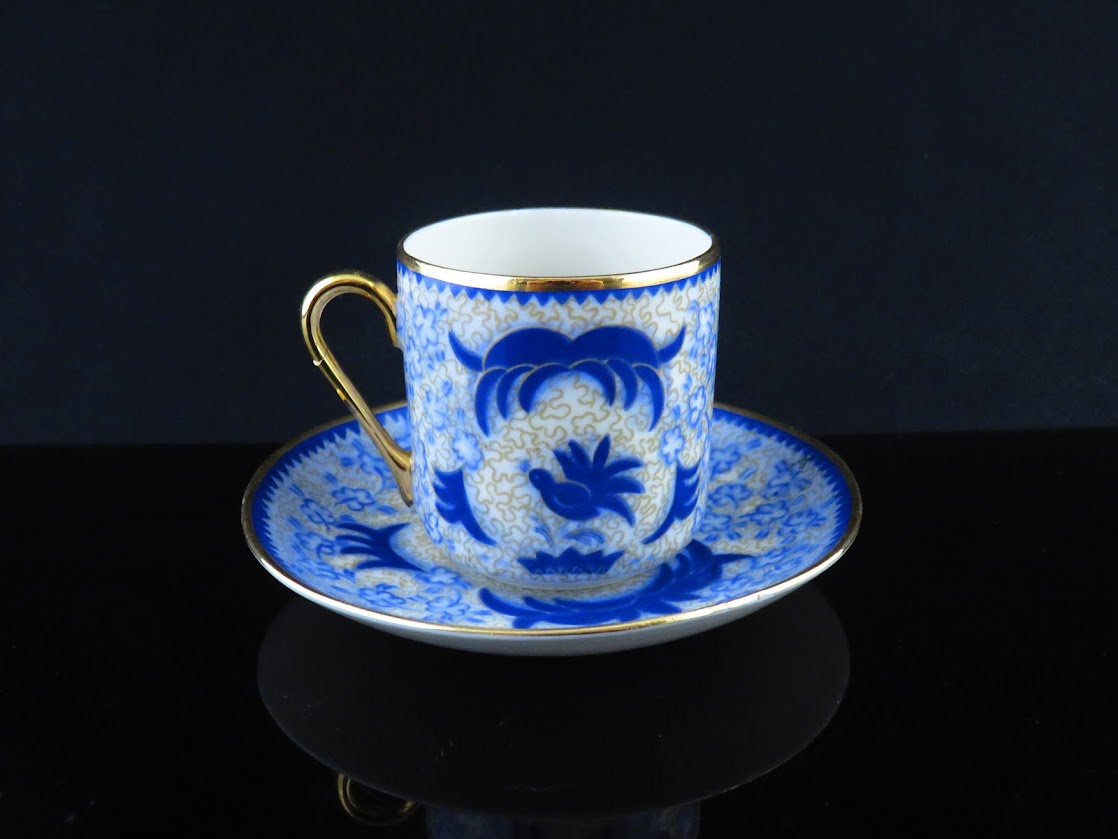 訳あり!ARABIA/アラビア She-Fo/シェフォ デミタスカップ&ソーサー Greta Lisa Jaderholm-Snellman/グレタリサイェーデルホルム=スネルマン