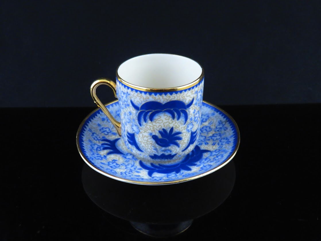 訳あり!ARABIA/アラビア She-Fo/シェフォ デミタスカップ&ソーサー Greta Lisa Jaderholm-Snellman/グレタリサイェーデルホルム=スネルマン