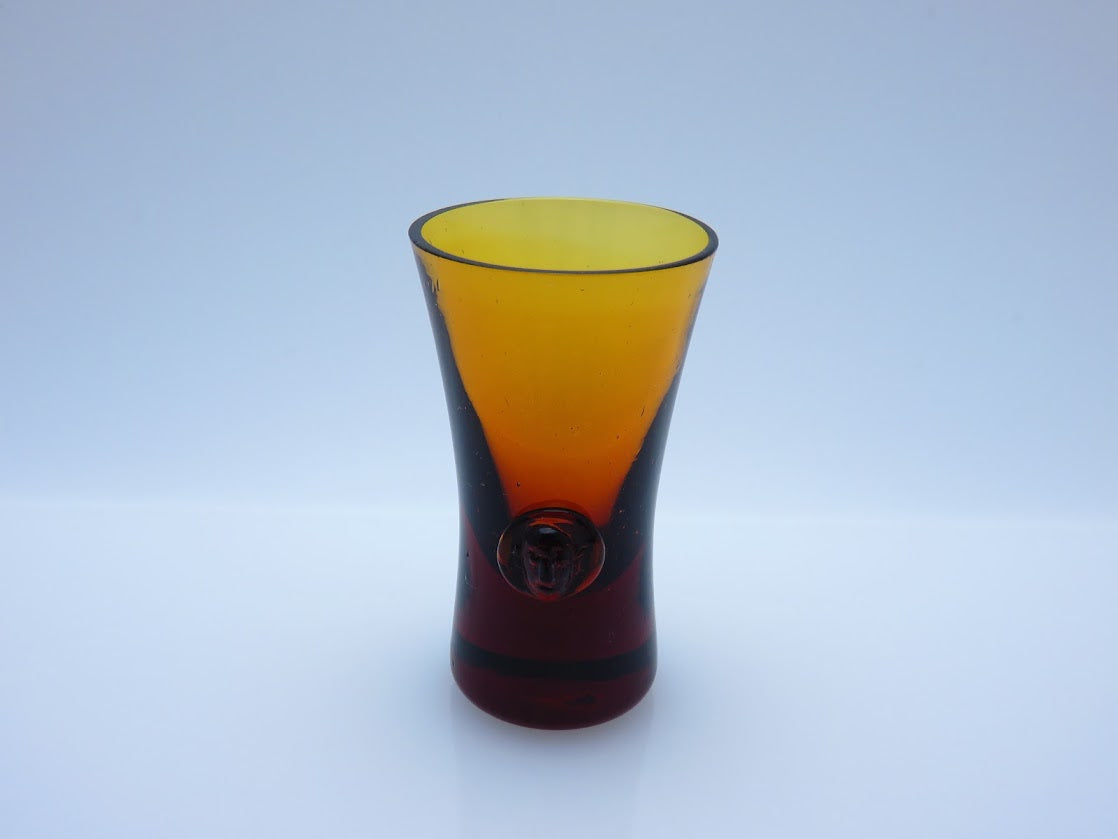 Boda/ボダ Erik Hoglund/エリックホグラン face アンバー ショットグラス H8.3cm [1]