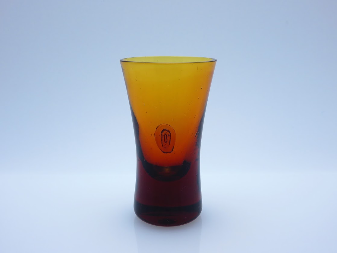 Boda/ボダ Erik Hoglund/エリックホグラン face アンバー ショットグラス H8.3cm [1]