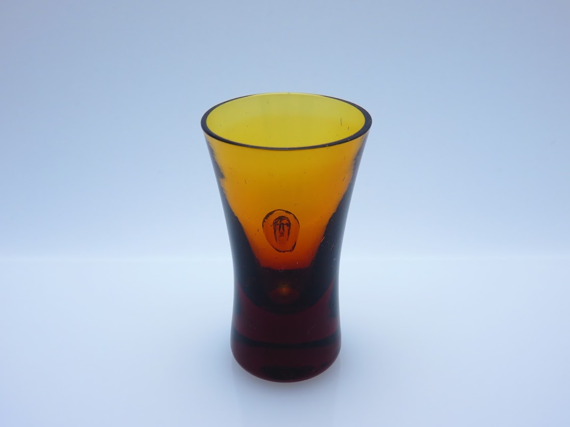 Boda/ボダ Erik Hoglund/エリックホグラン face アンバー ショットグラス H8.3cm [1]