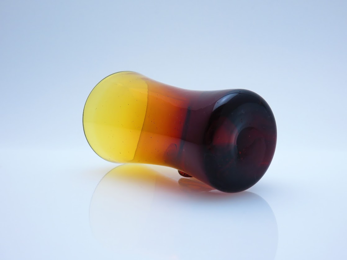 Boda/ボダ Erik Hoglund/エリックホグラン face アンバー ショットグラス H8.3cm [1]