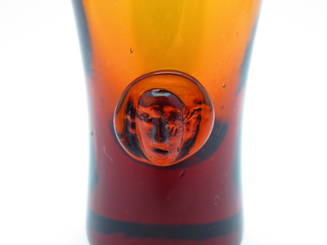 Boda/ボダ Erik Hoglund/エリックホグラン face アンバー ショットグラス H8.3cm [1]