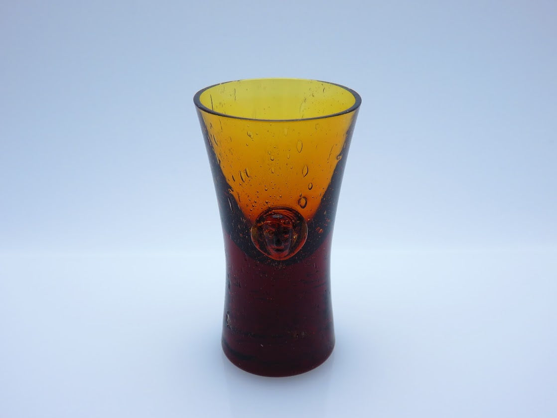 Boda/ボダ Erik Hoglund/エリックホグラン face アンバー ショットグラス H8.4cm [2]