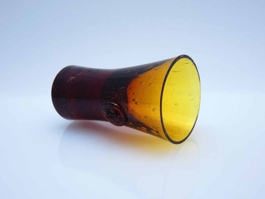 Boda/ボダ Erik Hoglund/エリックホグラン face アンバー ショットグラス H8.4cm [2]