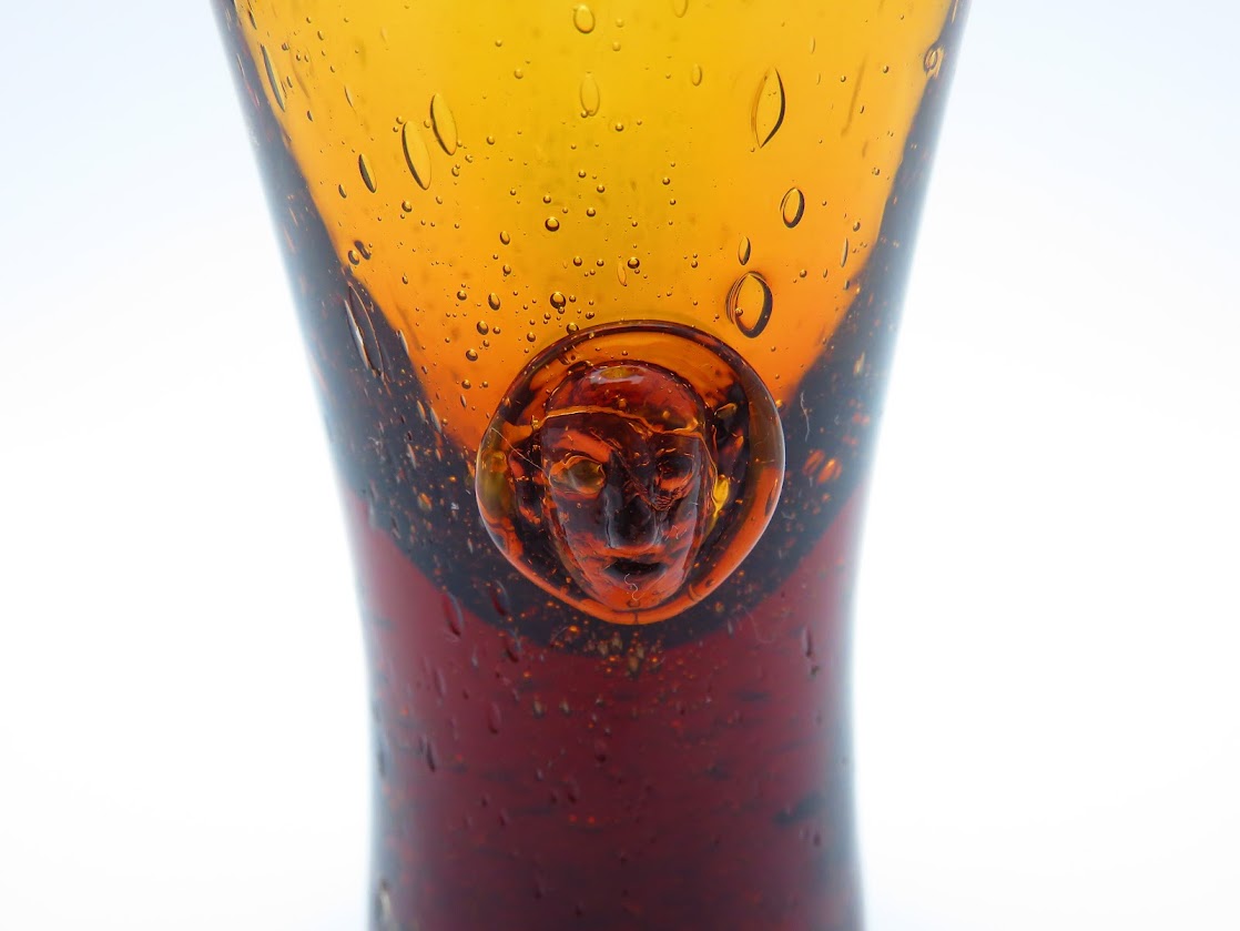 Boda/ボダ Erik Hoglund/エリックホグラン face アンバー ショットグラス H8.4cm [2]