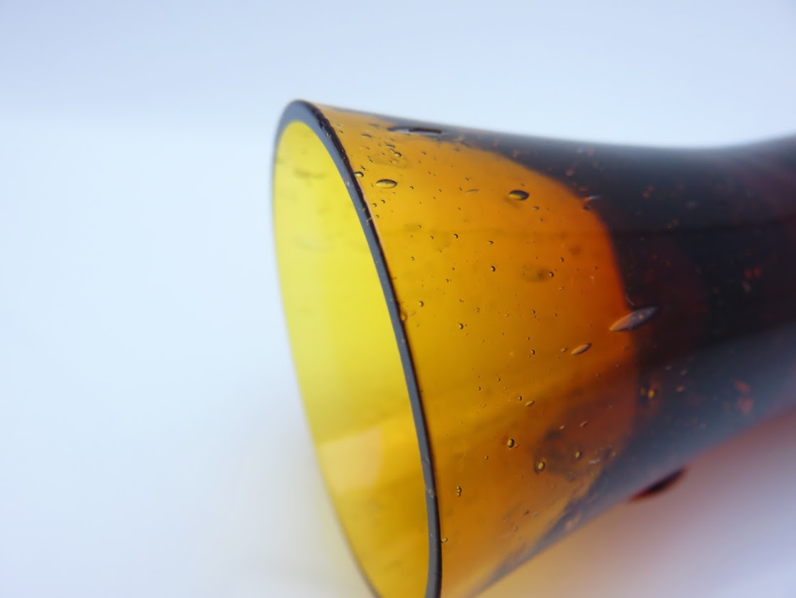 Boda/ボダ Erik Hoglund/エリックホグラン face アンバー ショットグラス H8.4cm [2]