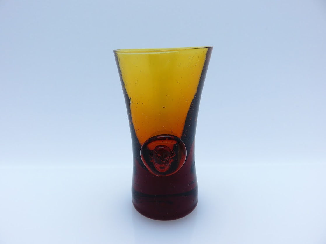 Boda/ボダ Erik Hoglund/エリックホグラン face アンバー ショットグラス H8.3cm [3]