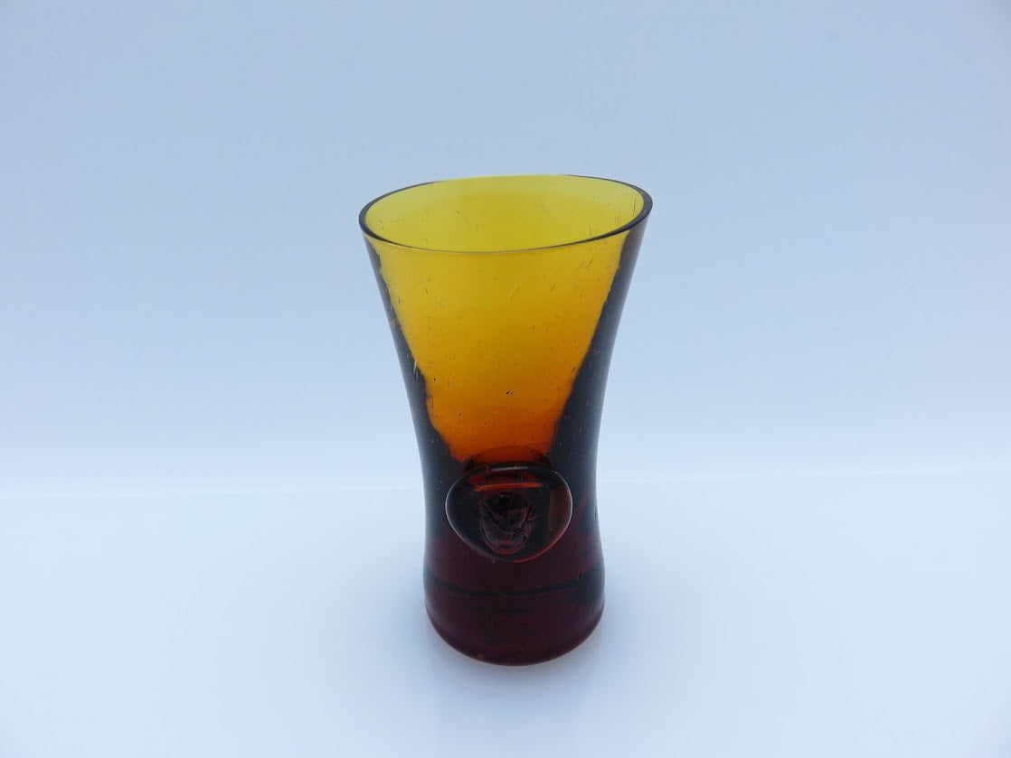 Boda/ボダ Erik Hoglund/エリックホグラン face アンバー ショットグラス H8.3cm [3]