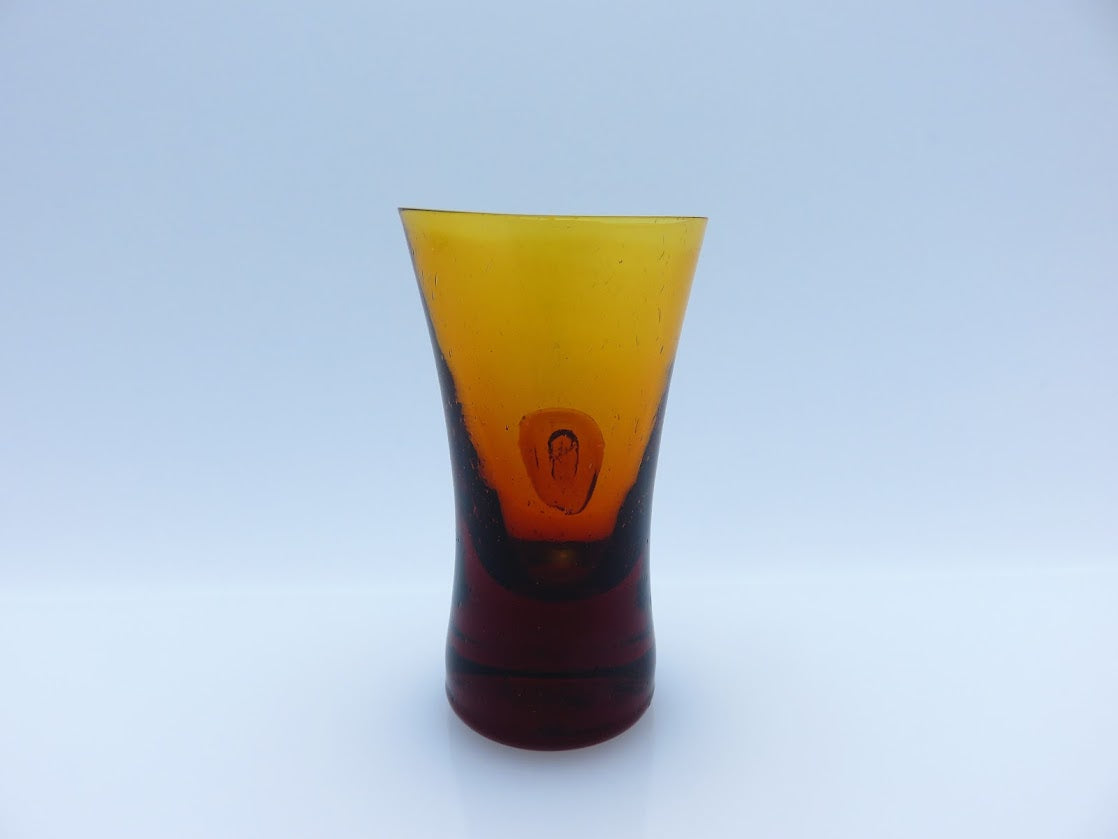 Boda/ボダ Erik Hoglund/エリックホグラン face アンバー ショットグラス H8.3cm [3]