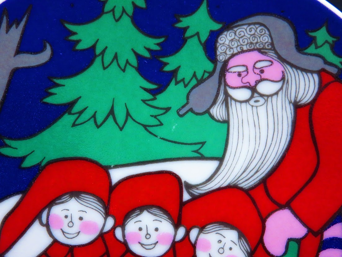 アラビア　ARABIA クリスマスプレート　1980 サンタクロース ARABIA/アラビア クリスマスプレート 1980年 002|北欧