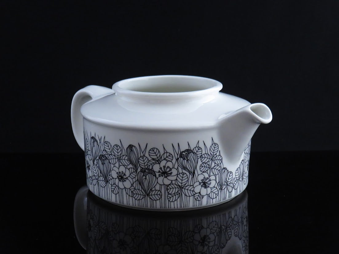 アンティーク アラビア　クロッカス ティーポットカラー クロッカス(Krokus) BW / ティーポット | アラビア(ARABIA)の